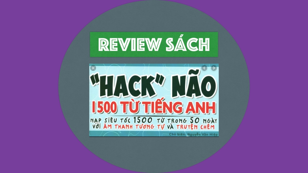Review sách hack não 1500 từ vựng